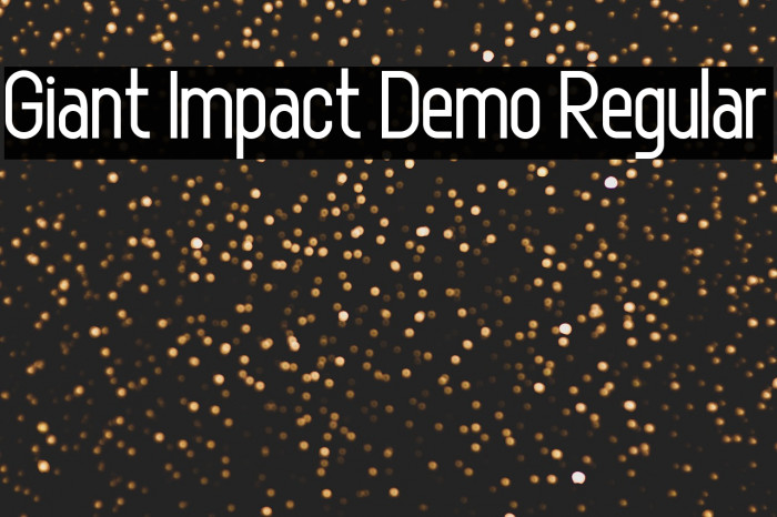 Giant Impact Demo Regular Example 1