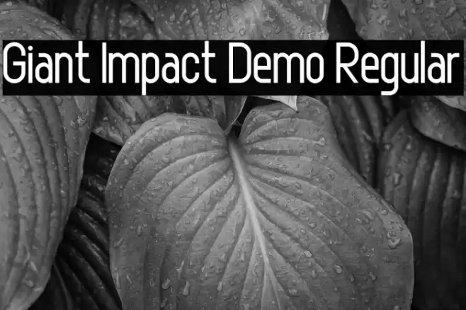 Giant Impact Demo Regular Polices examples