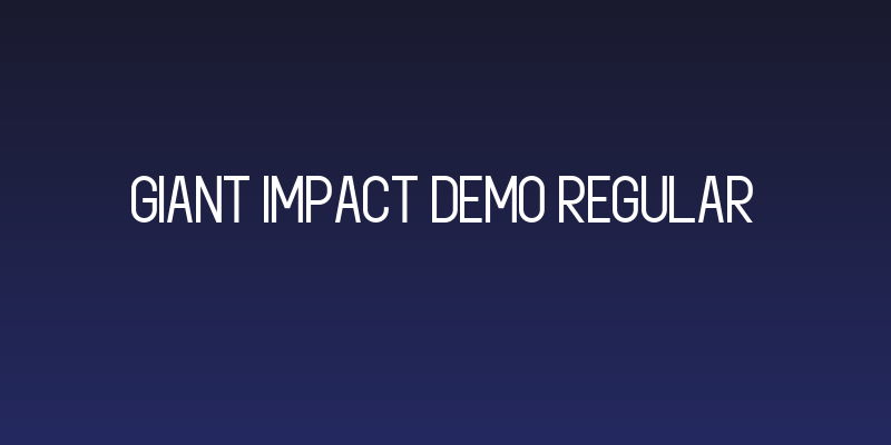 Giant Impact Demo Regular Social Header