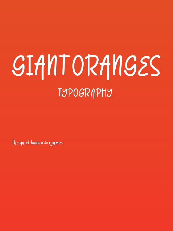 Giant Oranges Poster