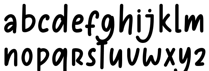 Giant Oranges Font LOWERCASE