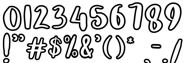 Giant Panda Font OTHER CHARS