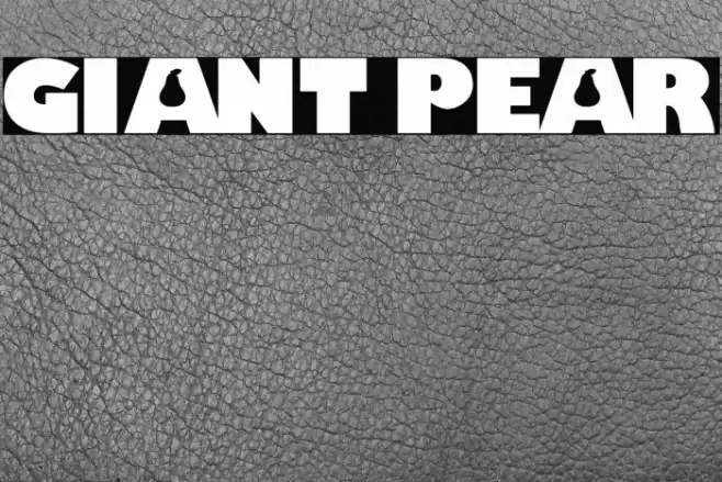 Giant Pear Font examples