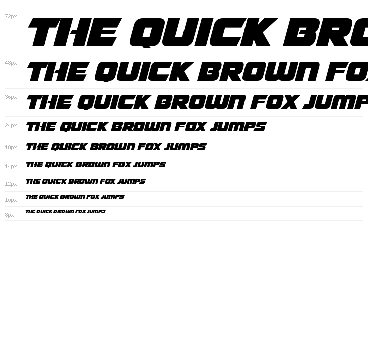 Giant Robots Italic Waterfall