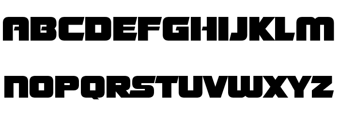 Giant Robots Font LOWERCASE