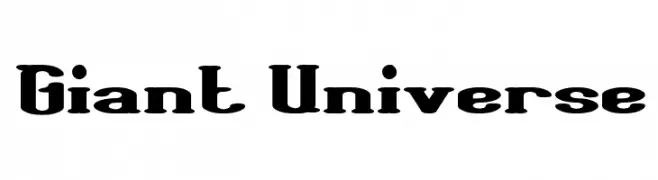 Giant Universe  フリーフォントのダウンロード