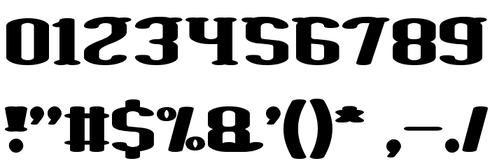 Giant Universe Font OTHER CHARS