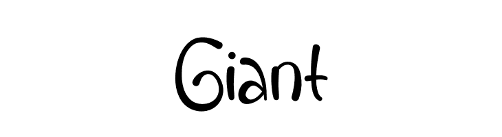 Giant  font caratteri gratis