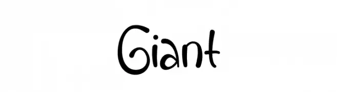 Giant  フリーフォントのダウンロード