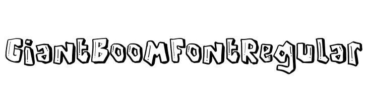 GiantBoomFont Regular  नि: शुल्क फ़ॉन्ट्स डाउनलोड