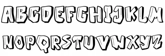 GiantBoomFont Regular フォント 大文字