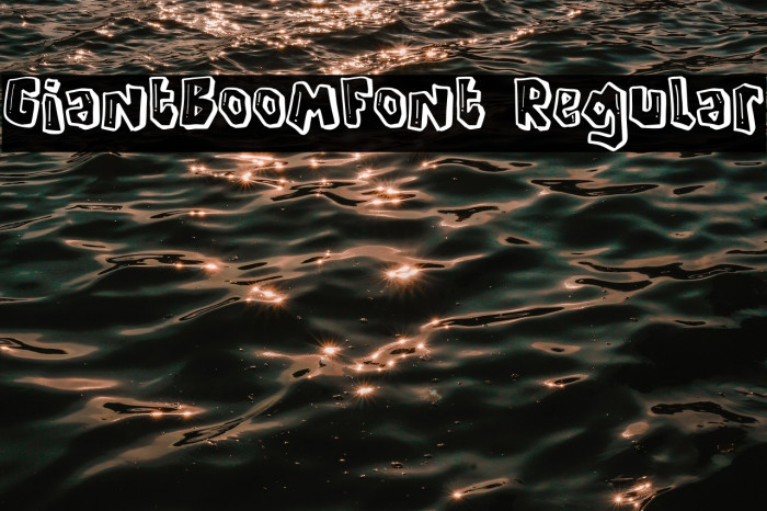 GiantBoomFont Regular Example 3