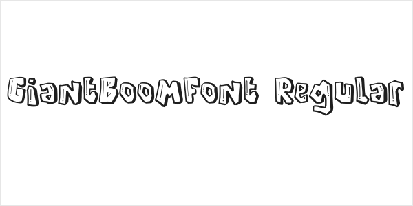 GiantBoomFont Regular Logo