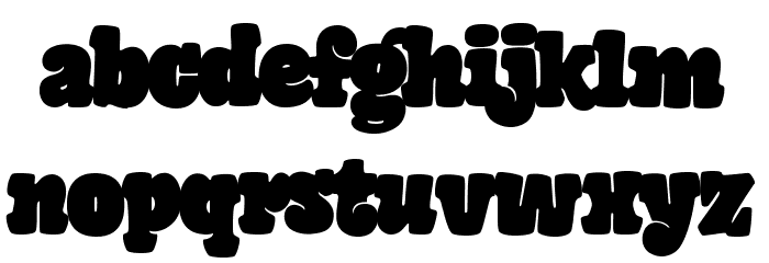GiantHeadOT Font LOWERCASE