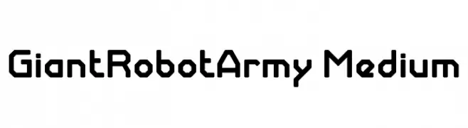 GiantRobotArmy Medium  フリーフォントのダウンロード