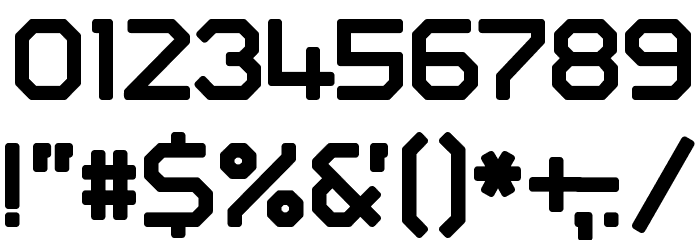 GiantRobotArmy Medium Font OTHER CHARS