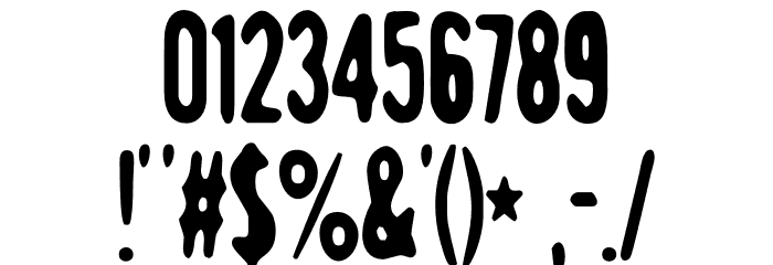GiantTigersBack-Regular Font OTHER CHARS
