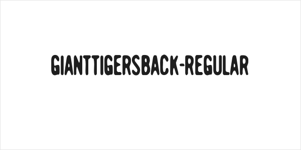 GiantTigersBack-Regular Logo