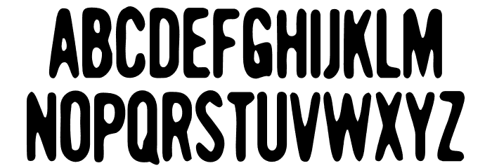 GiantTigersBack-Regular Font LOWERCASE