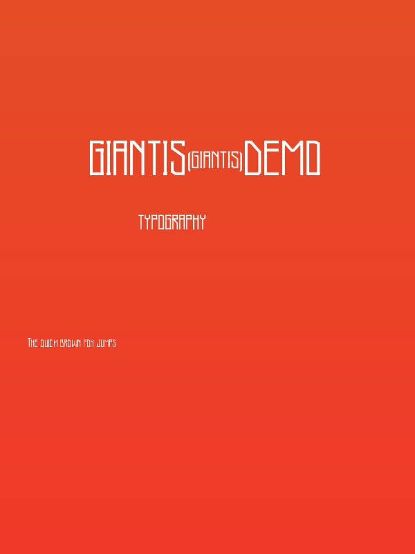 Giantis-Demo Poster