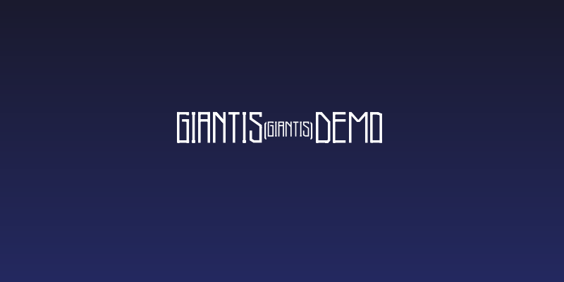 Giantis-Demo Social Header
