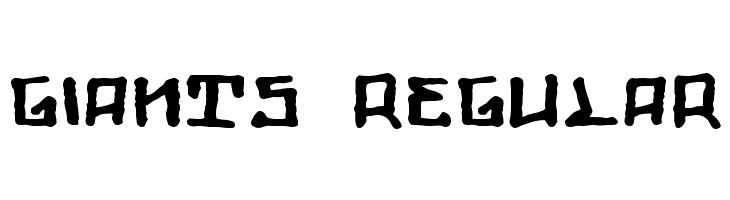 Giants Regular  font caratteri gratis