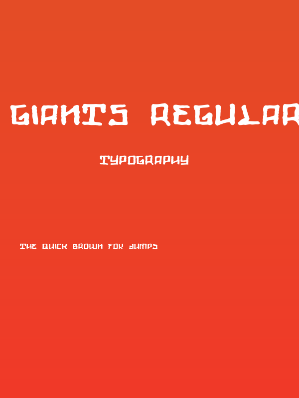 Giants Regular Poster