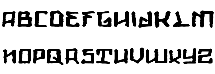 Giants Regular Font LOWERCASE