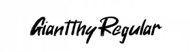 Giantthy Regular  Descarca Fonturi Gratis
