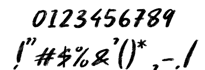 Giantthy Regular Font OTHER CHARS