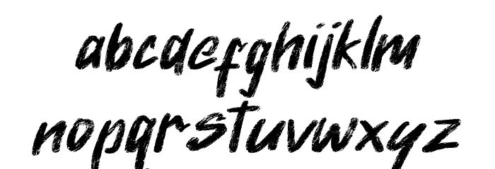 Giantthy Regular Font LOWERCASE
