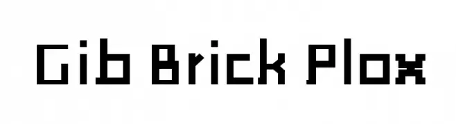 Gib Brick Plox  नि: शुल्क फ़ॉन्ट्स डाउनलोड