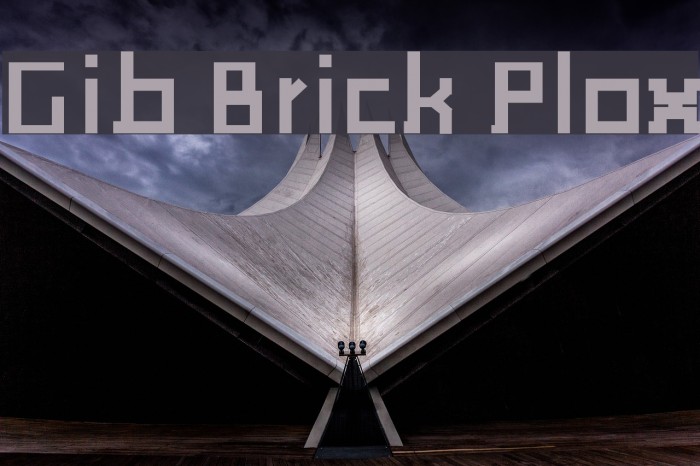 Gib Brick Plox Font examples