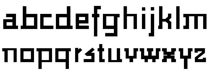 Gib Brick Plox Font LOWERCASE