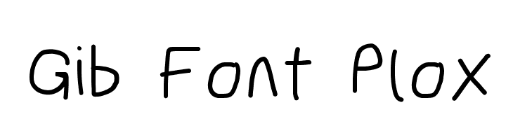 Gib Font Plox  Frei Schriftart Herunterladen