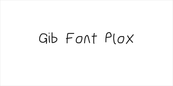 Gib Font Plox Logo