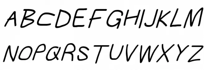 Gib Italic Font Plox 字体 大写