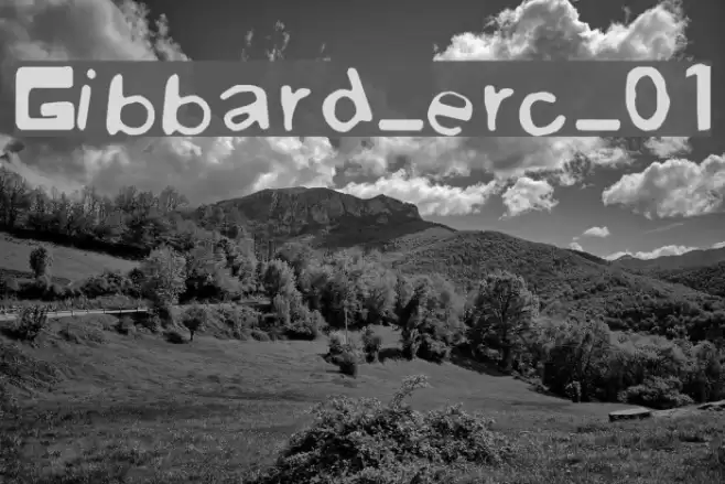 Gibbard_erc_01 Font examples
