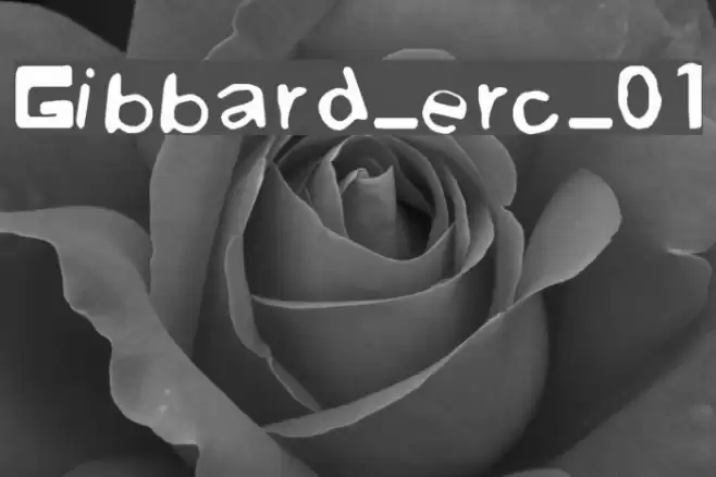 Gibbard_erc_01 Font examples