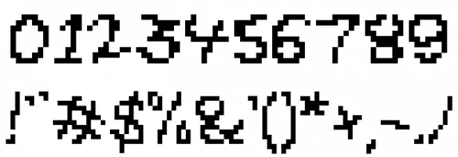Gibberesque Font OTHER CHARS