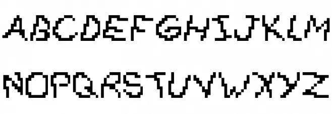Gibberesque Schriftart Groß