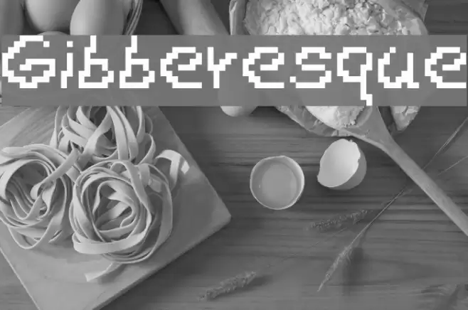 Gibberesque Font examples