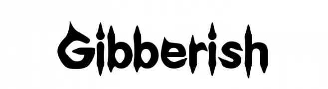 Gibberish  Frei Schriftart Herunterladen