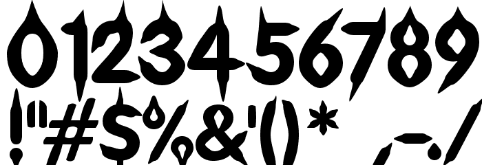 Gibberish フォント その他の文字