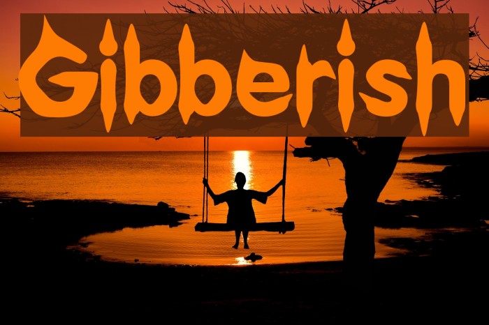Gibberish フォント examples