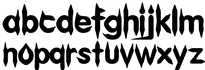 Gibberish フォント 小文字