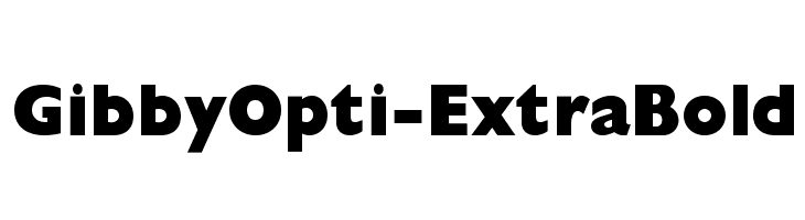 GibbyOpti-ExtraBold Font