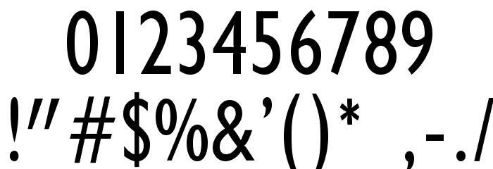 GibbyOpti-MediumCond Font OTHER CHARS