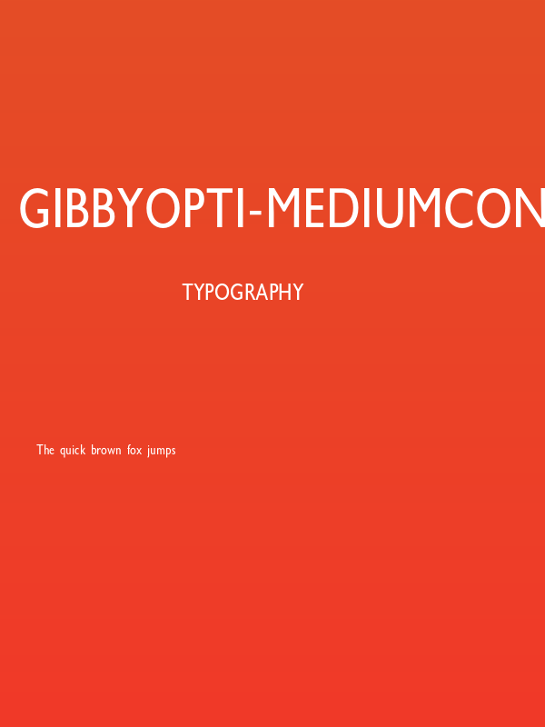 GibbyOpti-MediumCond Poster