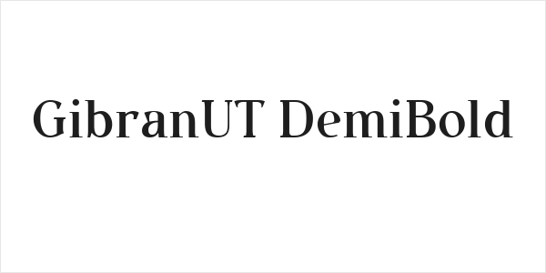 GibranUT DemiBold Logo